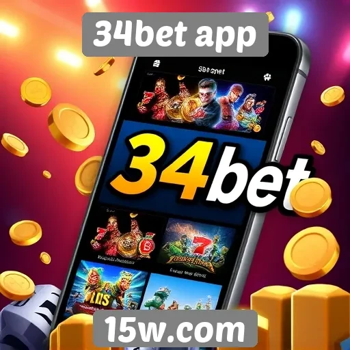 Visão geral dos jogos disponíveis no 34bet app