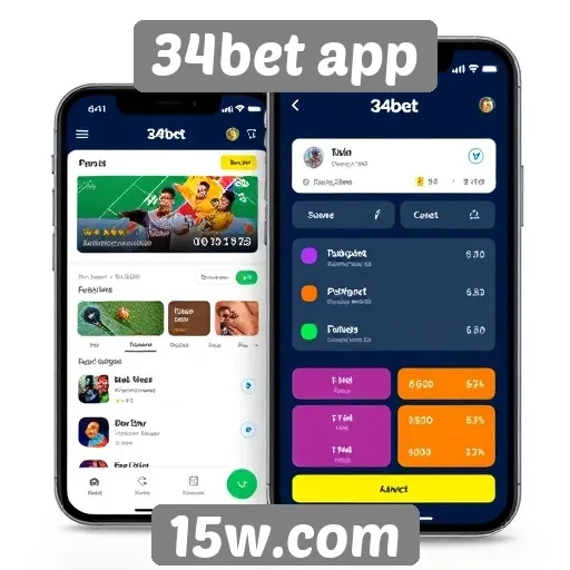 Avaliação da interface do usuário do 34bet app
